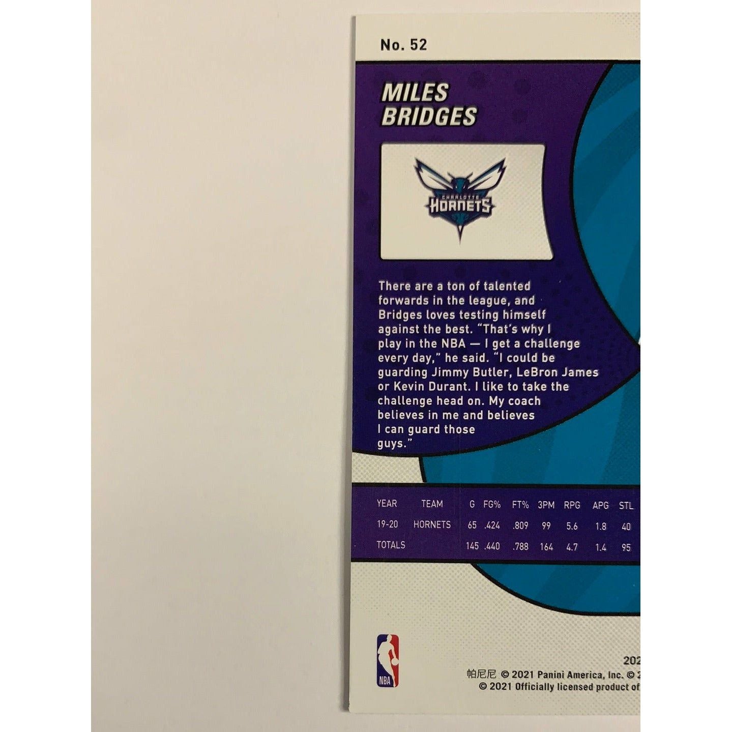 2020-21 Revolution Miles Bridges | Local Legends Cards & Collectibles