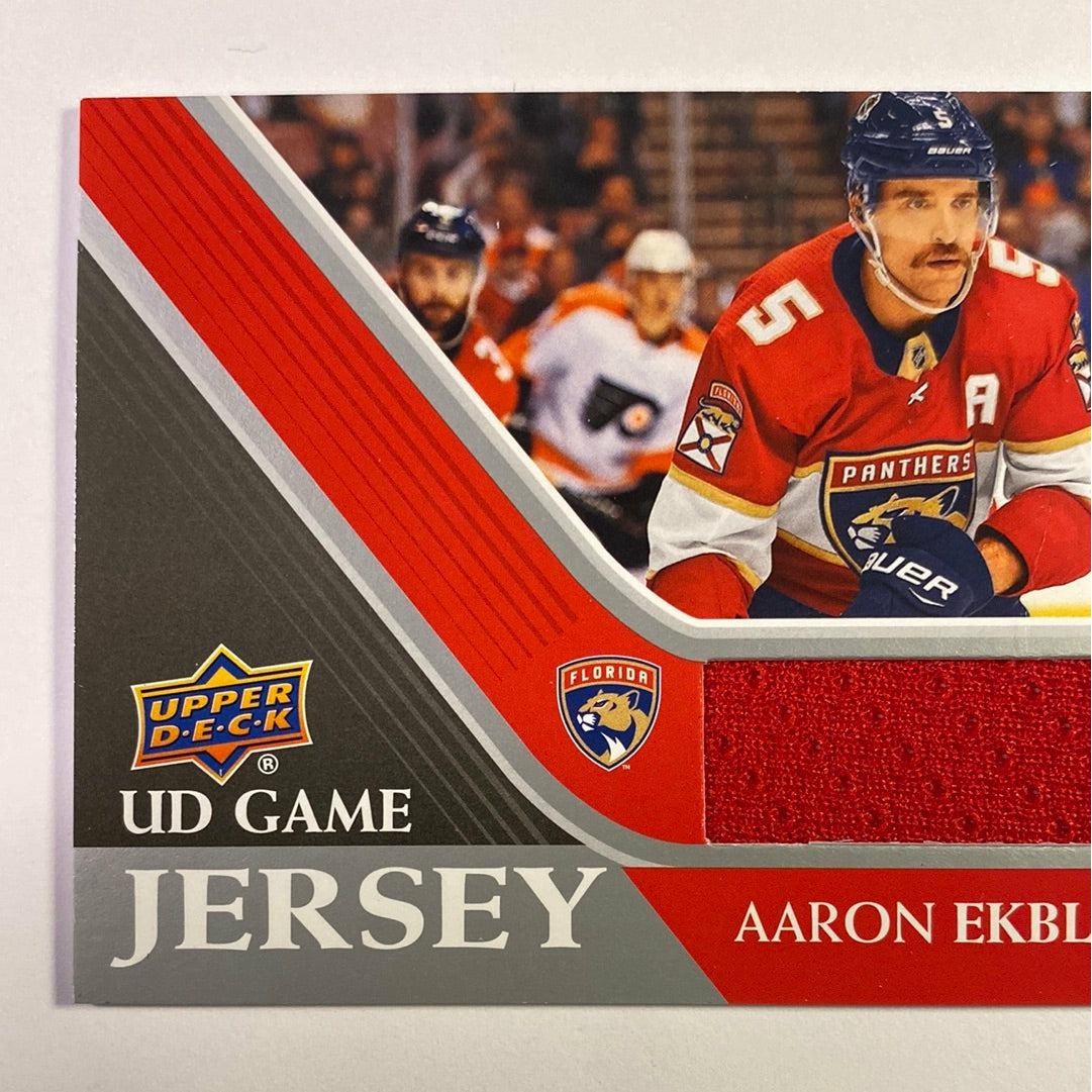 2020-21 Upper Deck Series 1 Aaron Ekblad UD Game Jersey