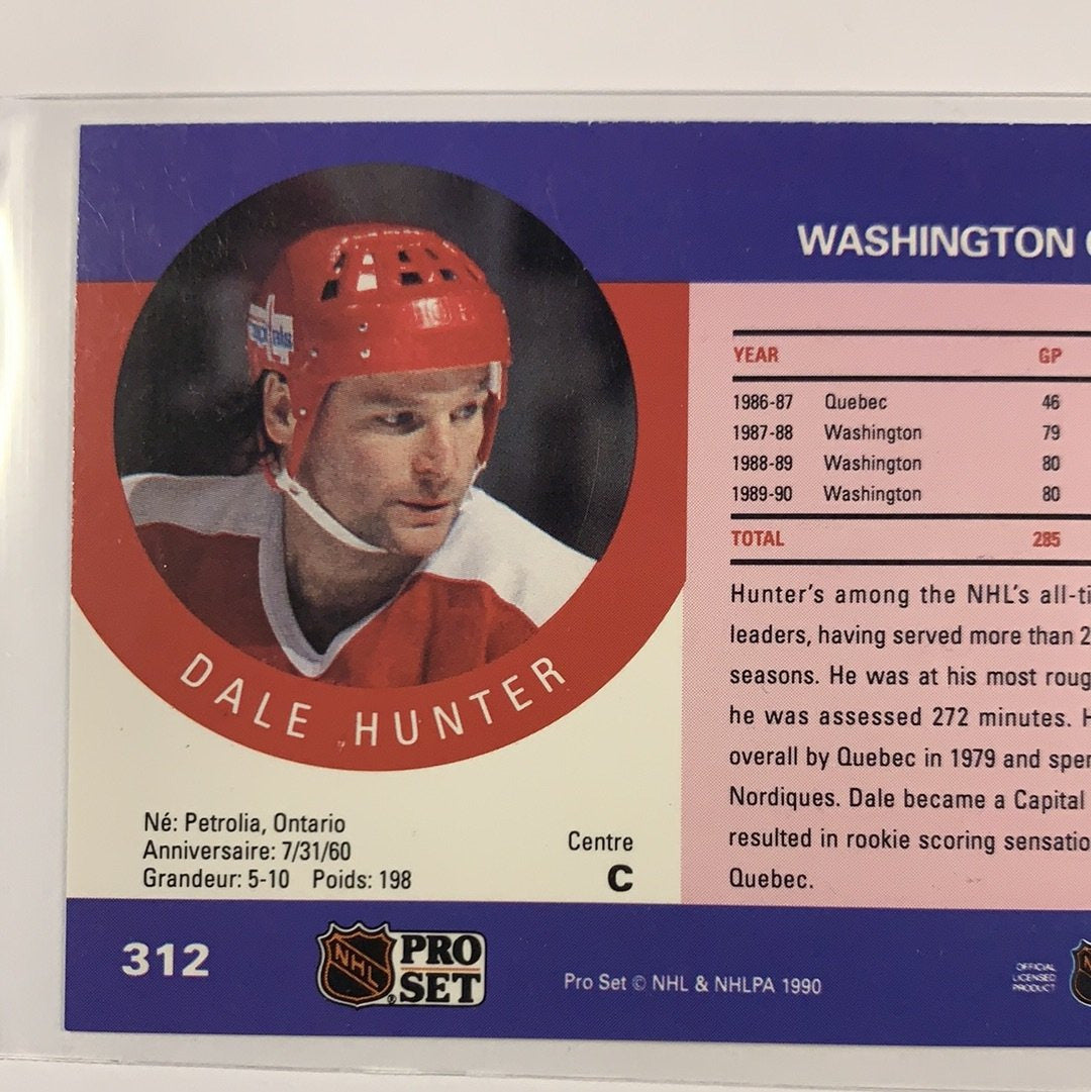1990 Pro Set Dale Hunter In Person Auto | Local Legends Cards & Collectibles