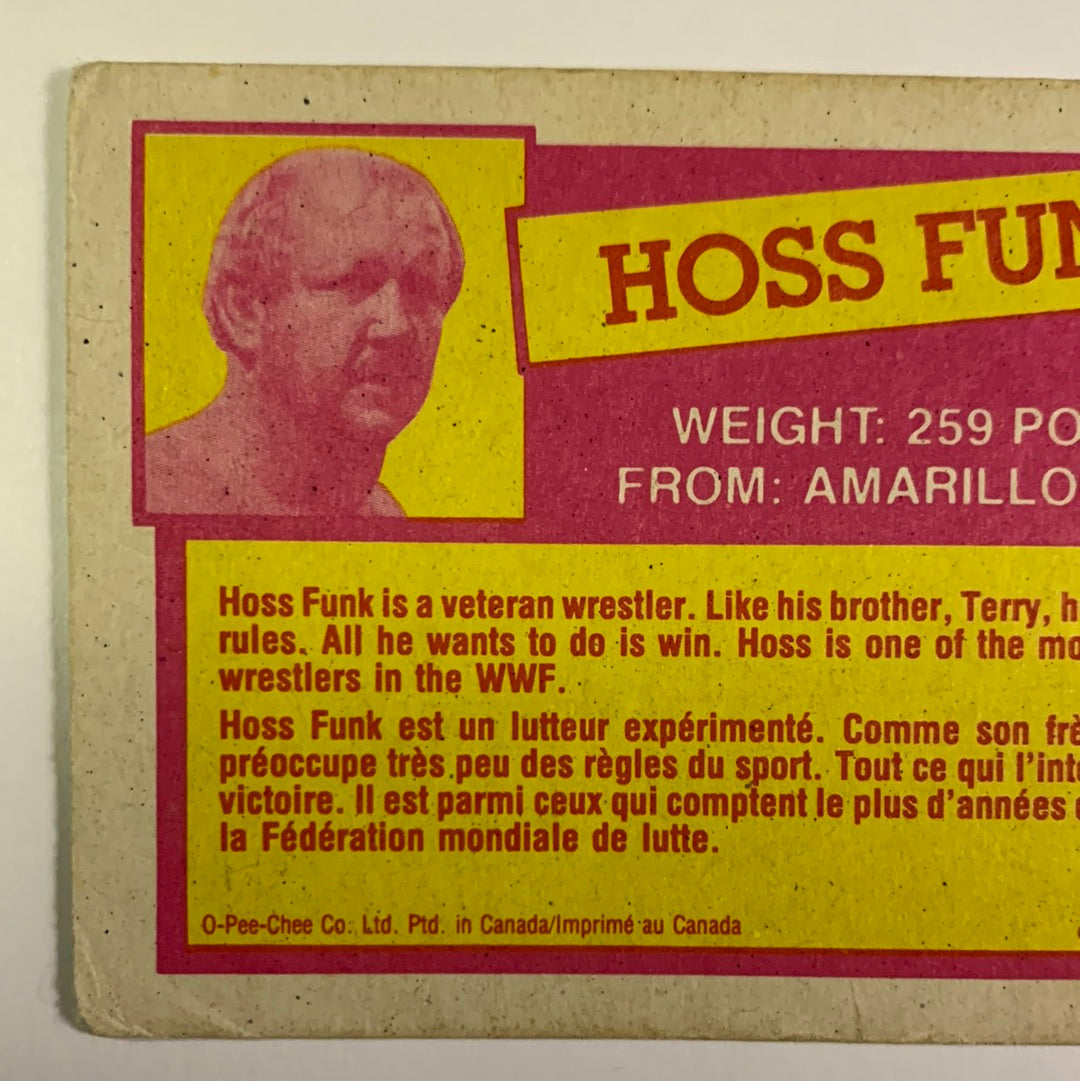 1985 Titan Sports Hoss Funk | Local Legends Cards & Collectibles