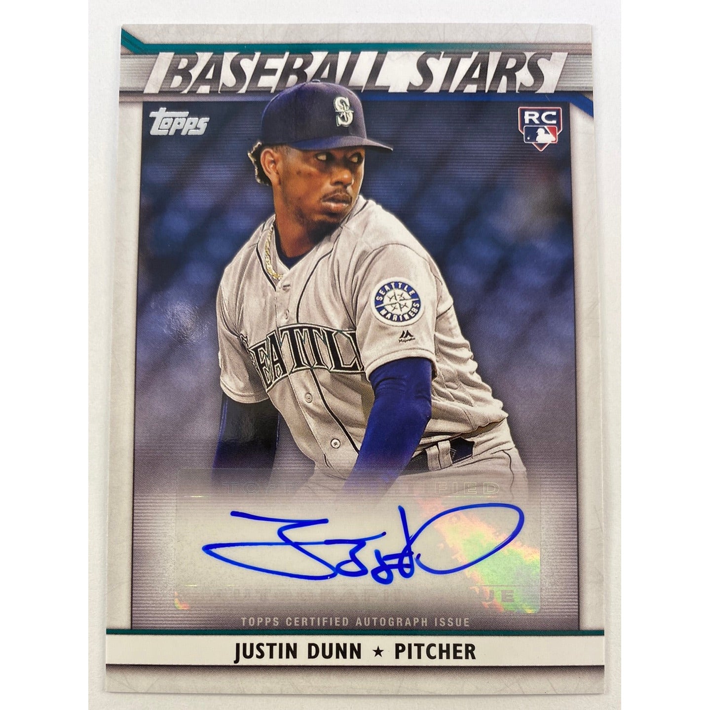 2020 Topps Series 2 Justin Dunn Rc Auto