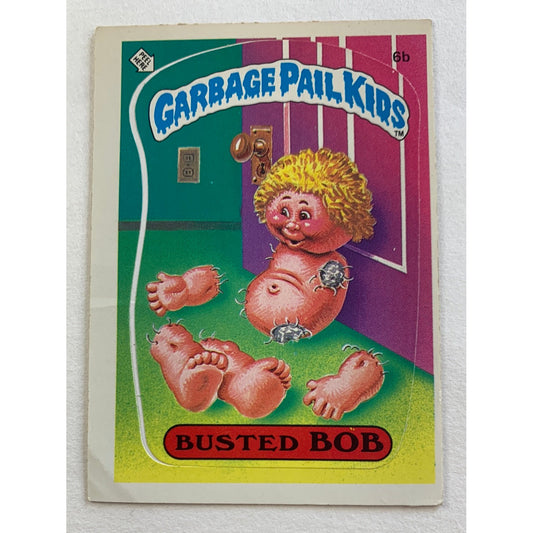 1985 Topps Garbage Pail Kids Busted Bob Die Cut