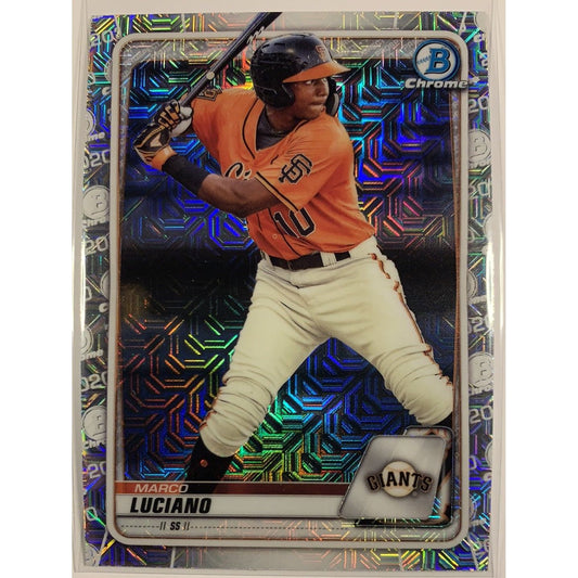  2020 Bowman Chrome Marco Luciano Mojo Refractor  Local Legends Cards & Collectibles