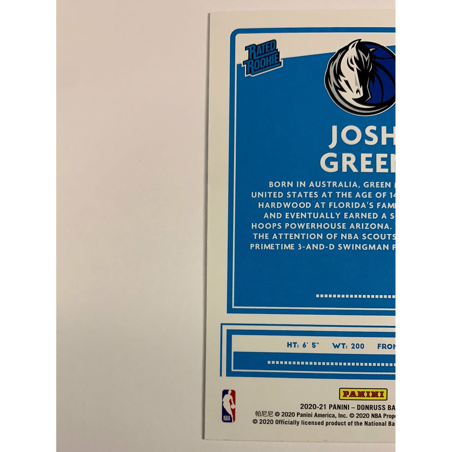 2020-21 Donruss Josh Green Rated Rookie | Local Legends Cards & Collectibles