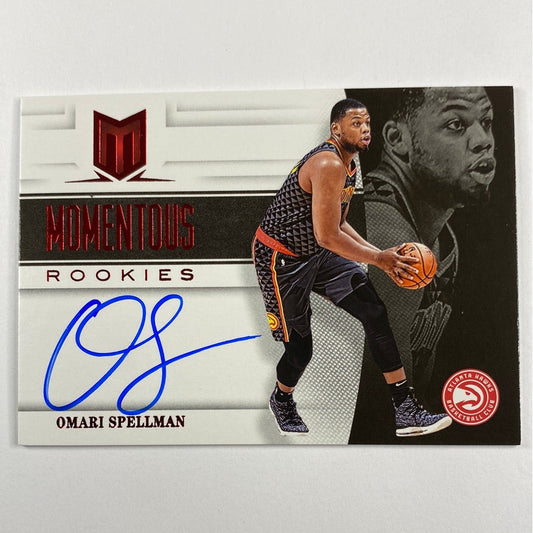 2018-19 Chronicles Omari Spellman Momentous Rookies Auto