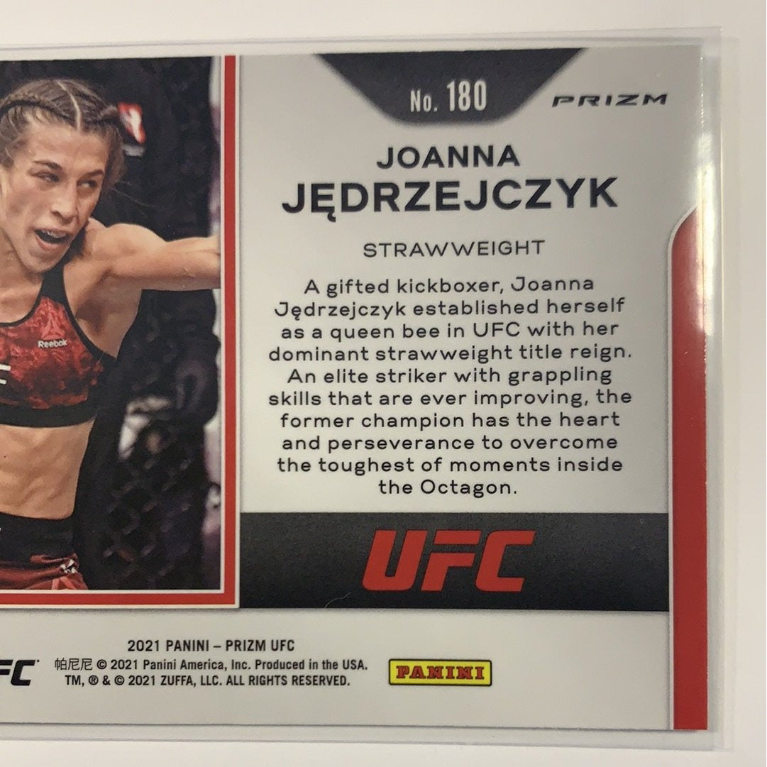 2021 Panini Prizm UFC Joanna Jedrzejczyk Green Prizm #180 Local Legends Cards & Collectibles