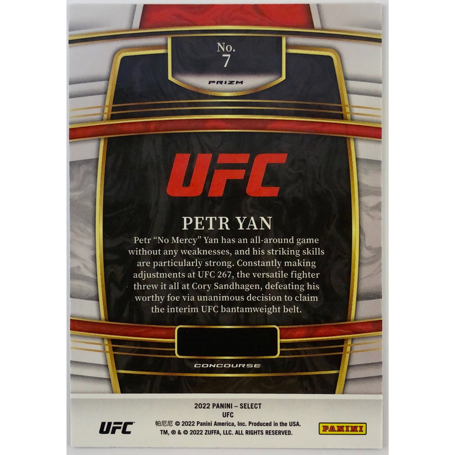 2022 Select Petr Yan Tri Colour Prizm | Local Legends Cards & Collectibles