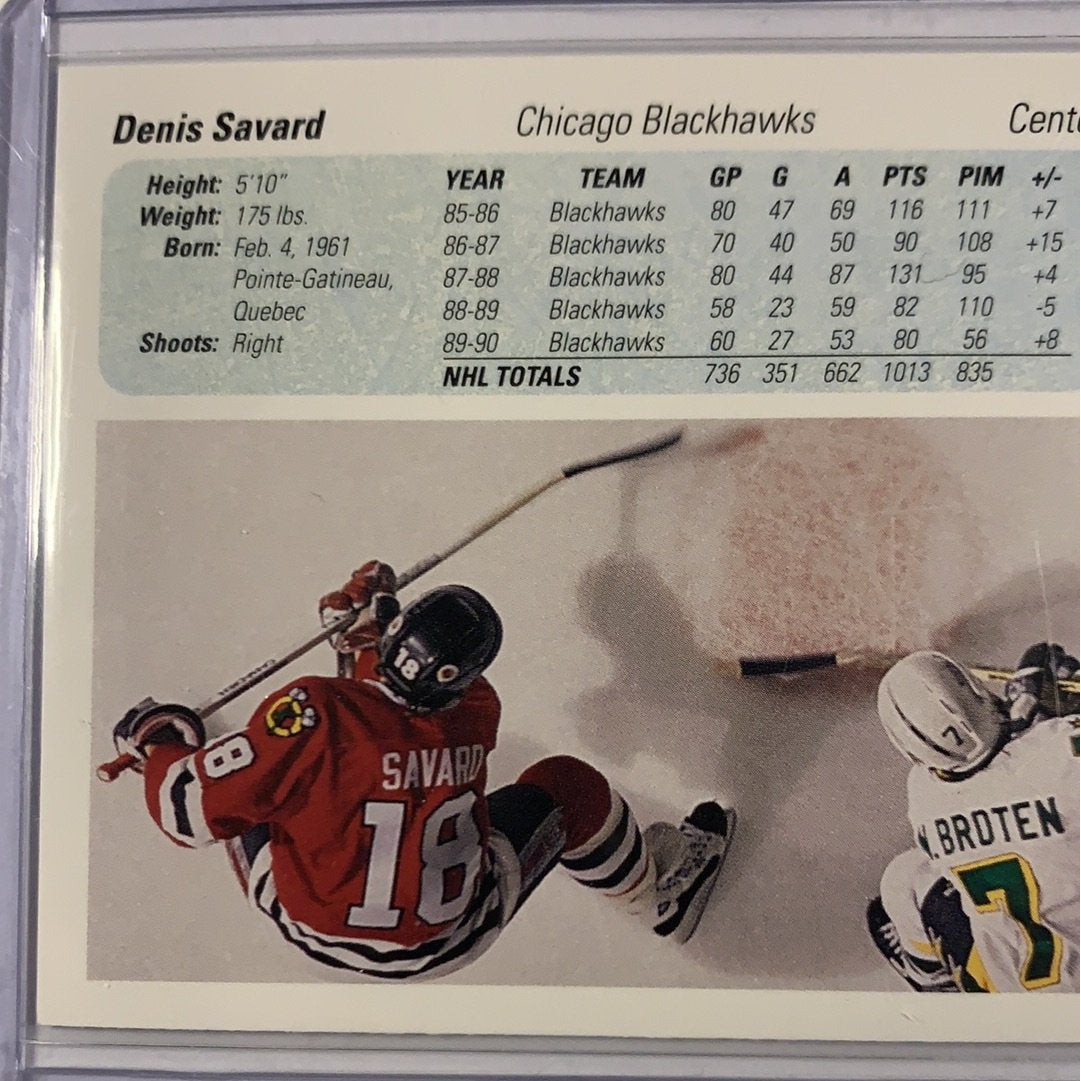 1990-91 Upper Deck Denis Savard In Person Auto | Local Legends Cards & Collectibles