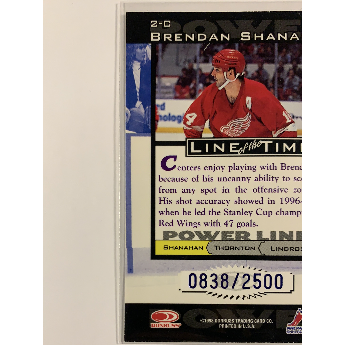 1998-89 Donruss Brendan Shanahan Line of the Times /2500 Local Legends Cards & Collectibles