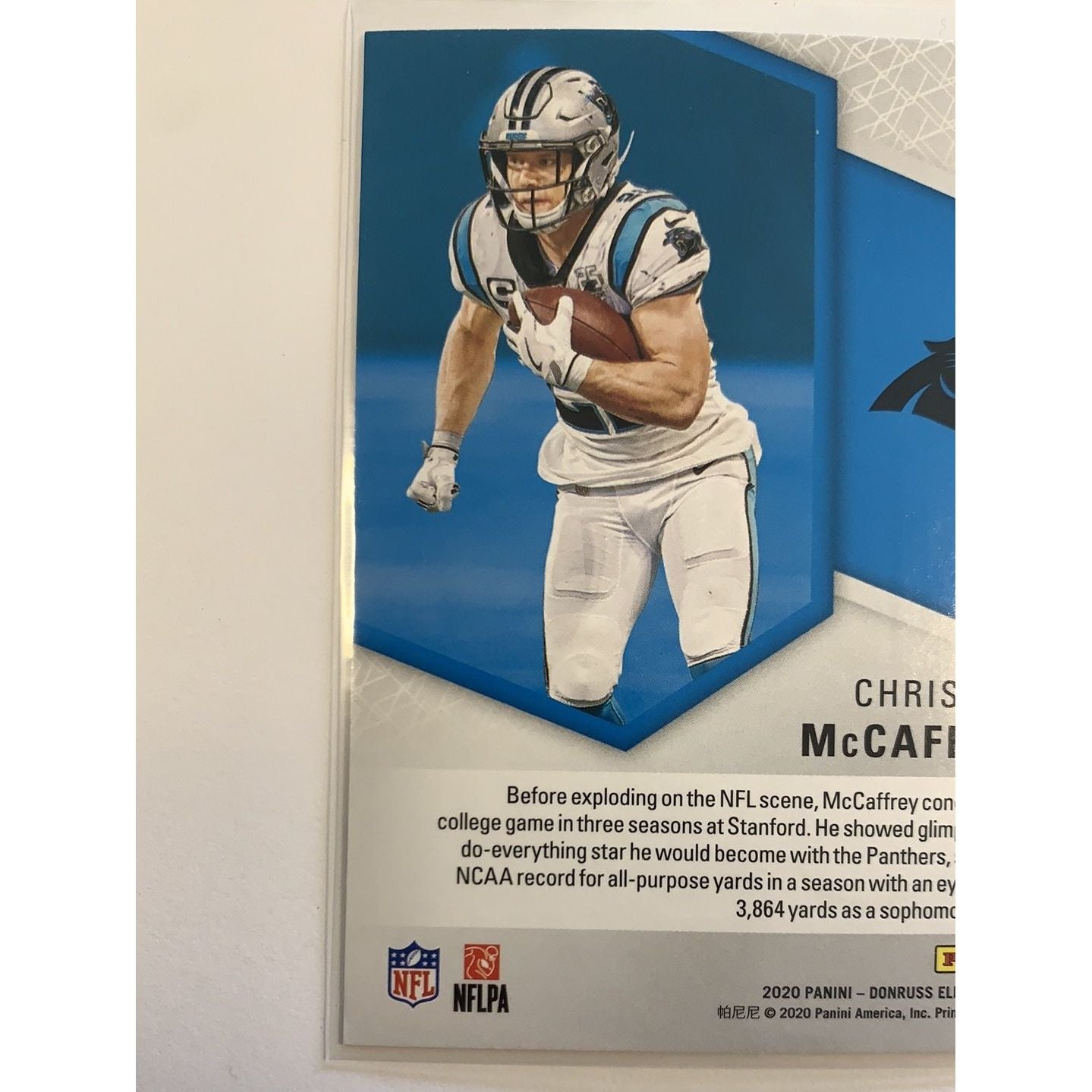 2020 Donruss Elite Christian McCaffrey Spellbound “C” Pink Parallel Local Legends Cards & Collectibles