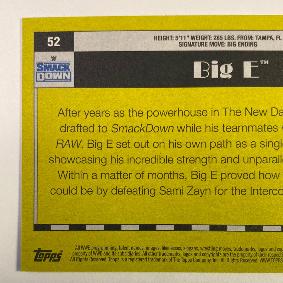 2021 Topps WWE Heritage Big E Green /99 | Local Legends Cards & Collectibles