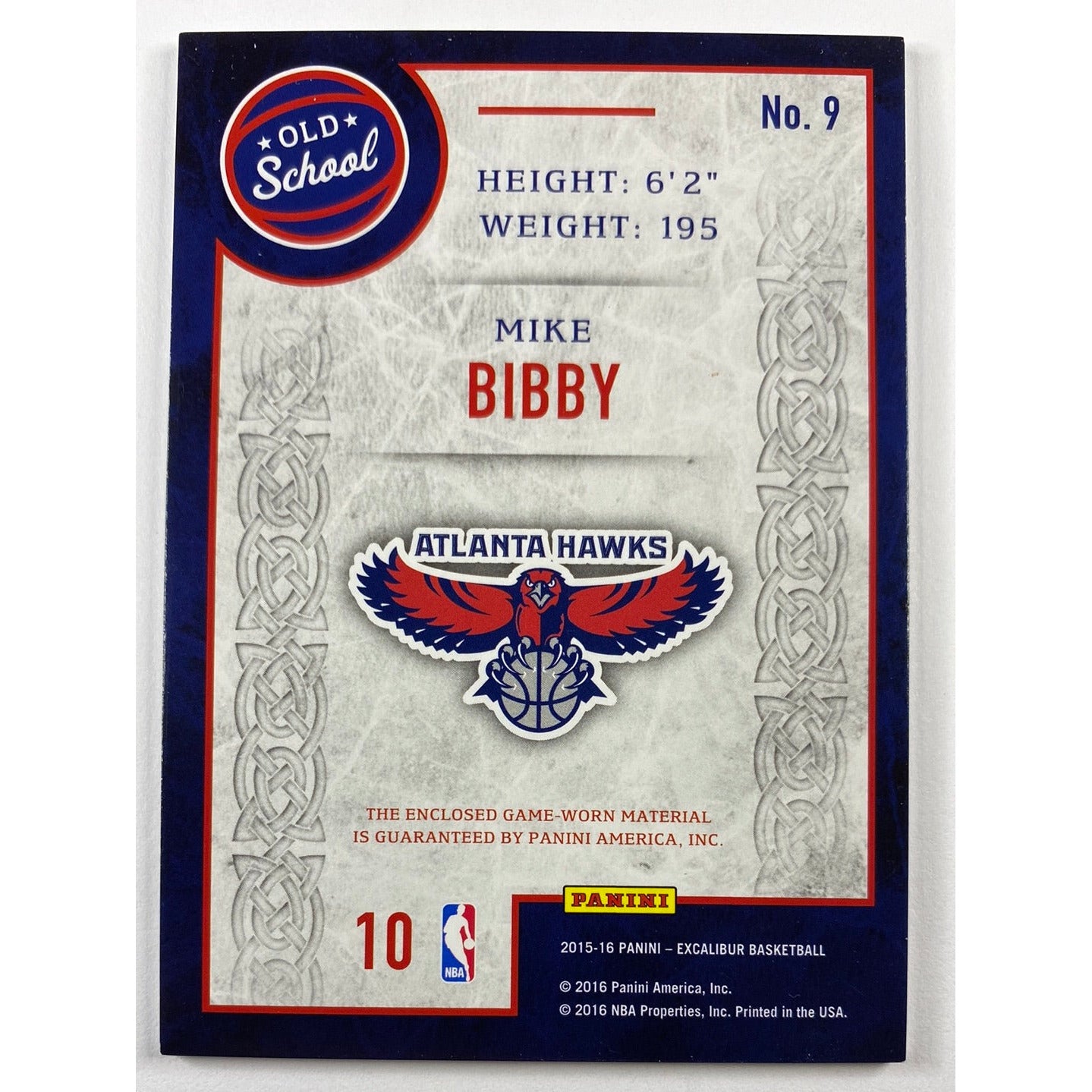 2015-16 Excalibur Mike Bibby Old School Authentic Patch /99