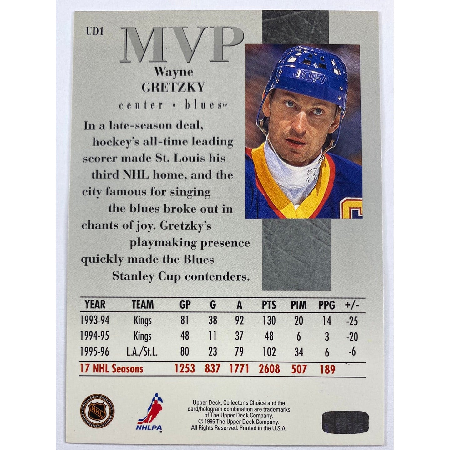 1996-97 Upper Deck Wayne Gretzky | Local Legends Cards & Collectibles