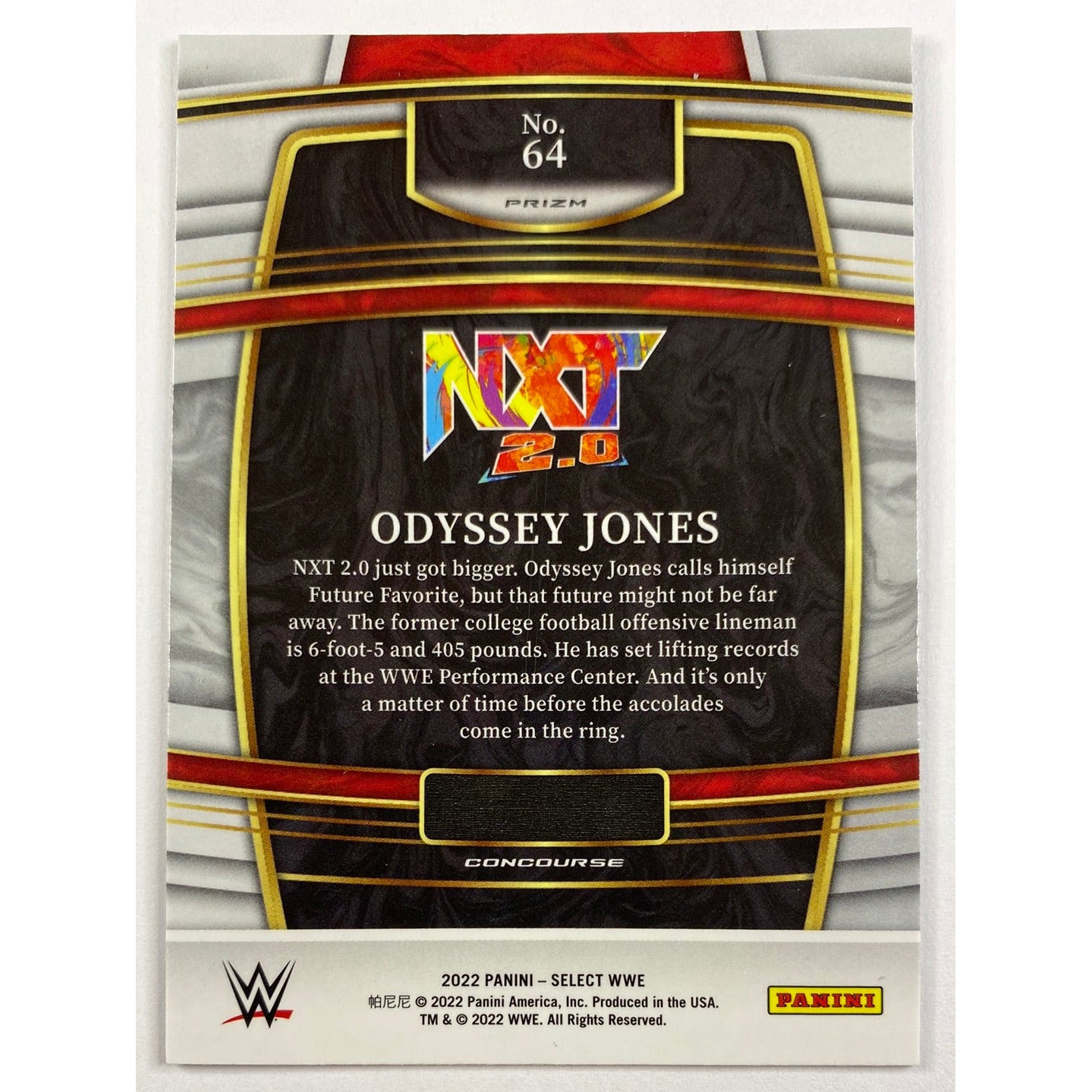 2022 Select Odyssey Jones Silver Holo Prizm RC | Local Legends Cards & Collectibles