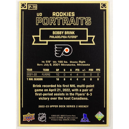 2022-23 Series 2 Bobby Brink Rookies Portraits