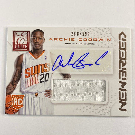 2013-14 Panini Elite Archie Goodwin New Breed Rookie Auto Patch /599