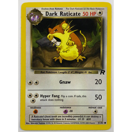 Dark Raticate Non-Holo Common