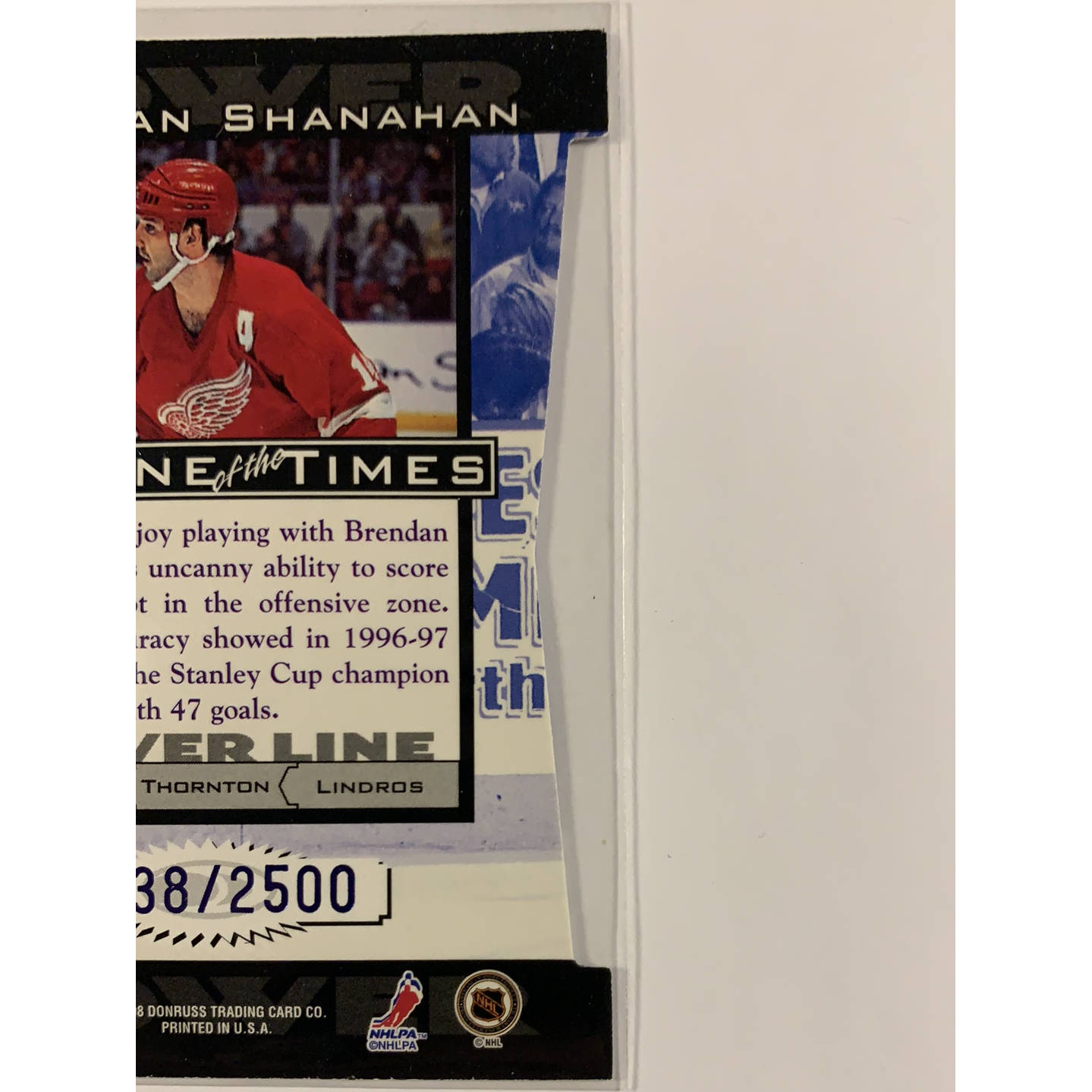 1998-89 Donruss Brendan Shanahan Line of the Times /2500 Local Legends Cards & Collectibles