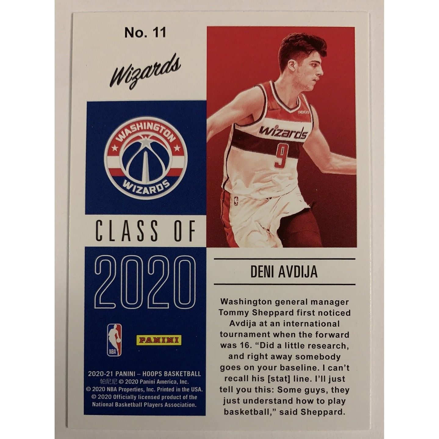 2019-20 Hoops Deni Avdija Class Of 2020 Holo Local Legends Cards & Collectibles