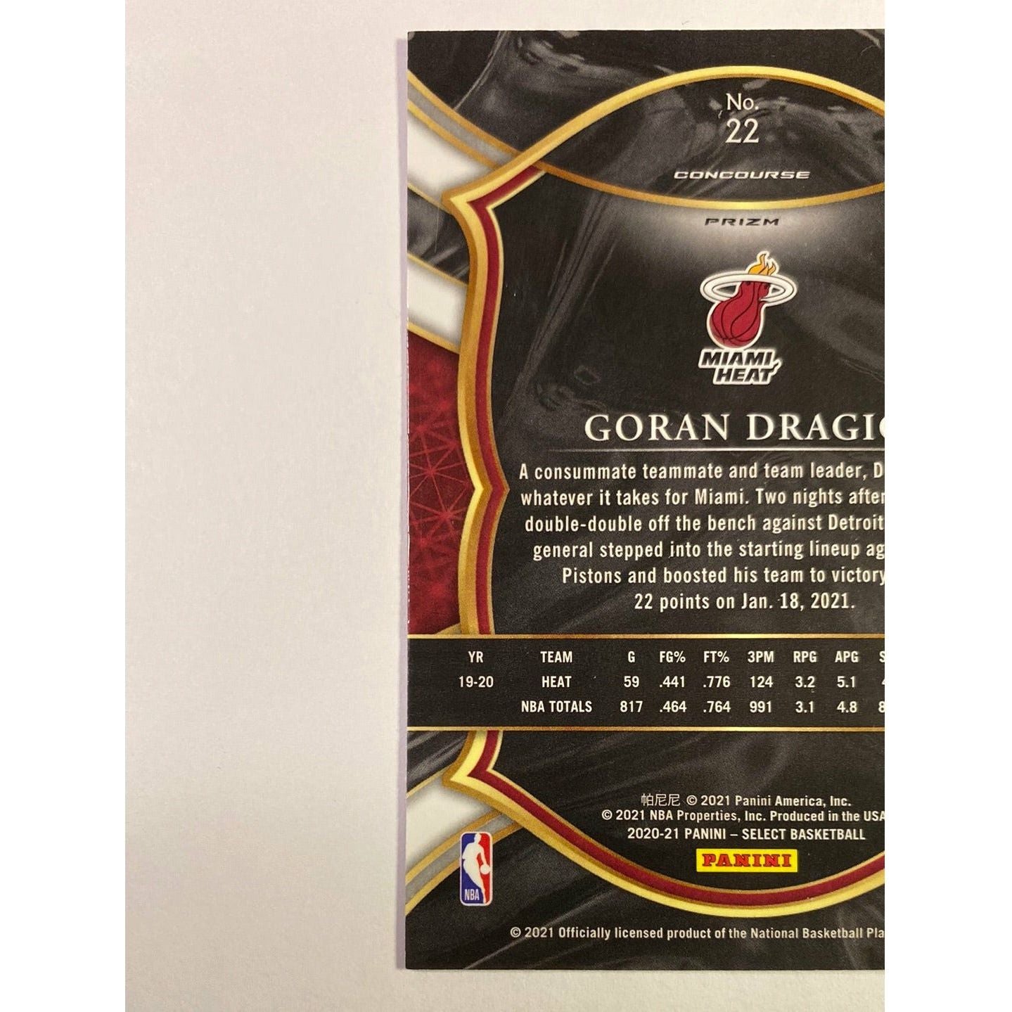 2020-21 Select Concourse Level “Dragon” Goran Dragic Green Purple Holo Prizm | Local Legends Cards & Collectibles