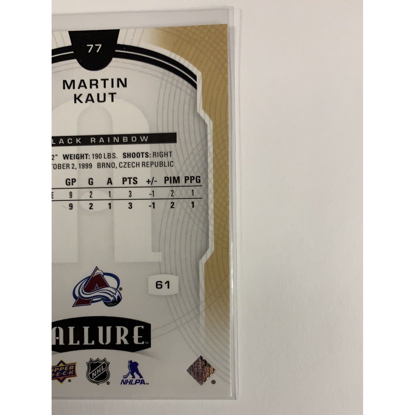 2020-21 Allure Martin Kaut Black Rainbow Rookie Local Legends Cards & Collectibles
