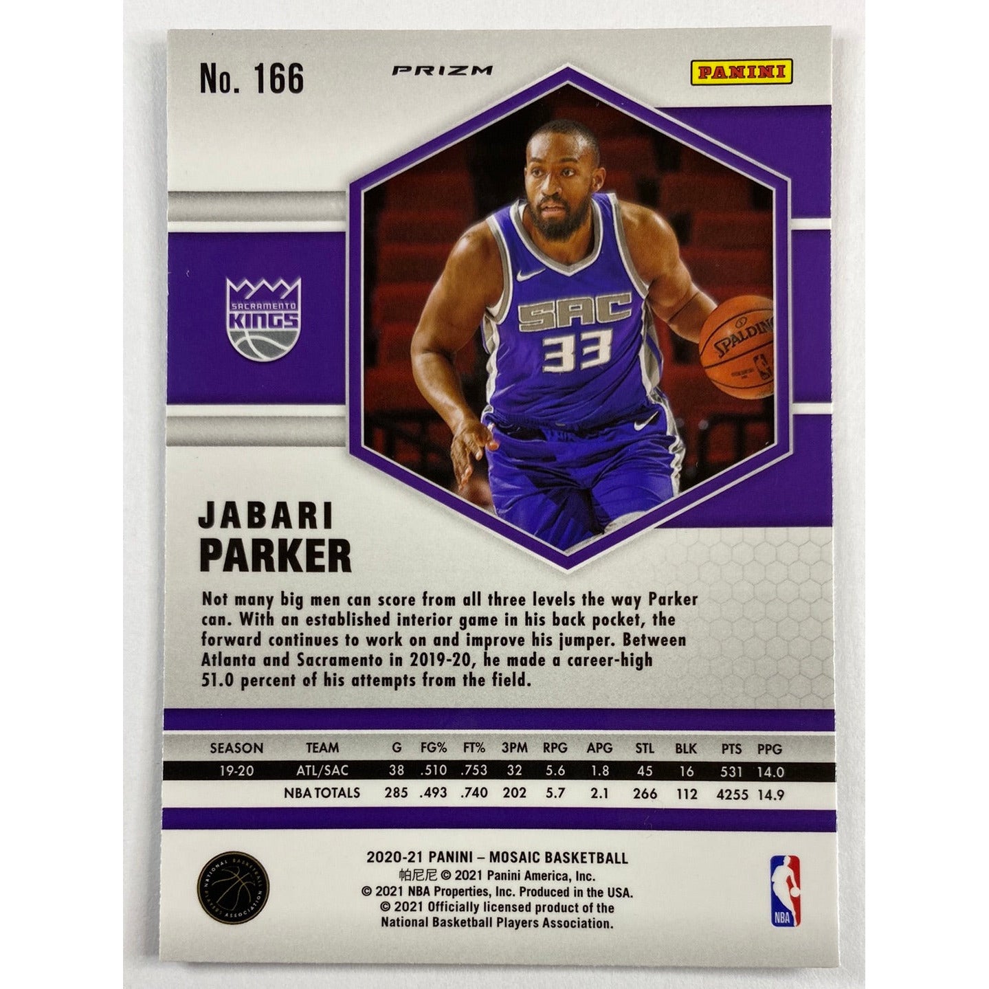 2020-21 Mosaic Jabari Parker Green Mosaic Prizm