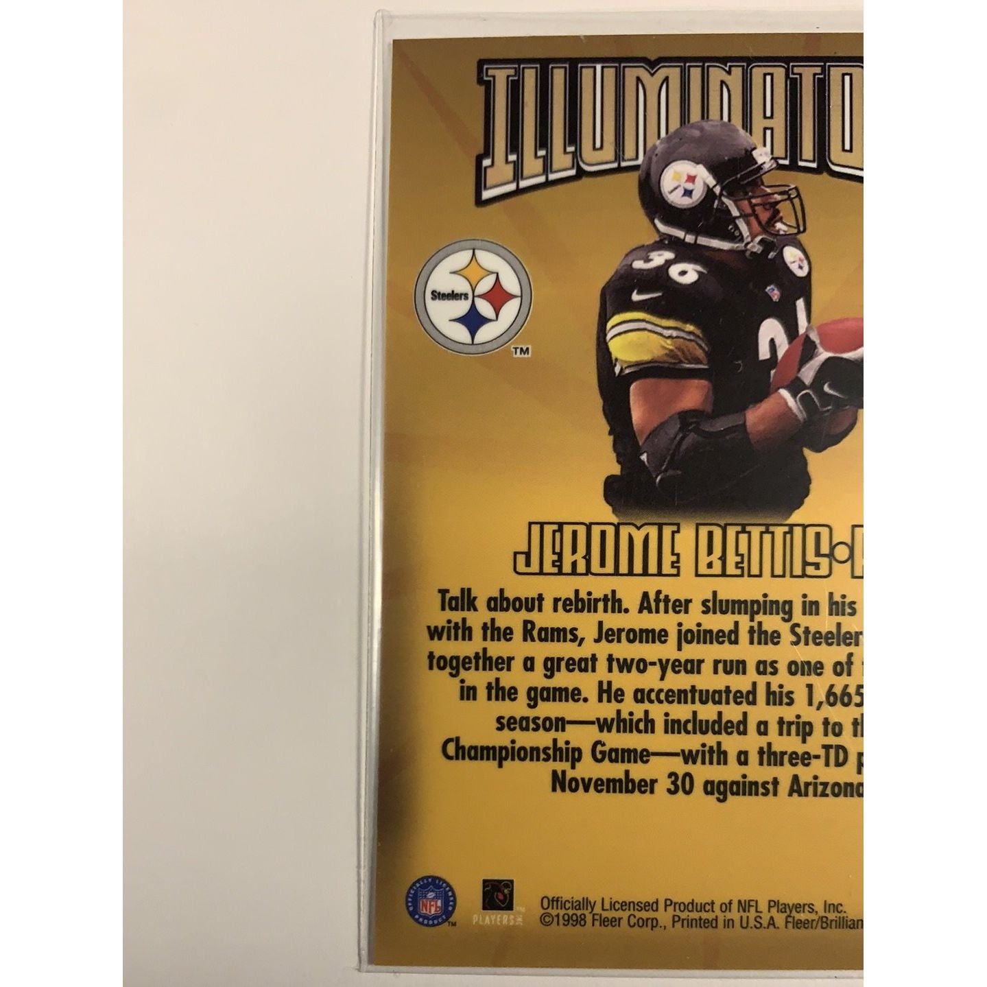 1998 Fleer Brilliants Jerome Betis Illuminators | Local Legends Cards & Collectibles