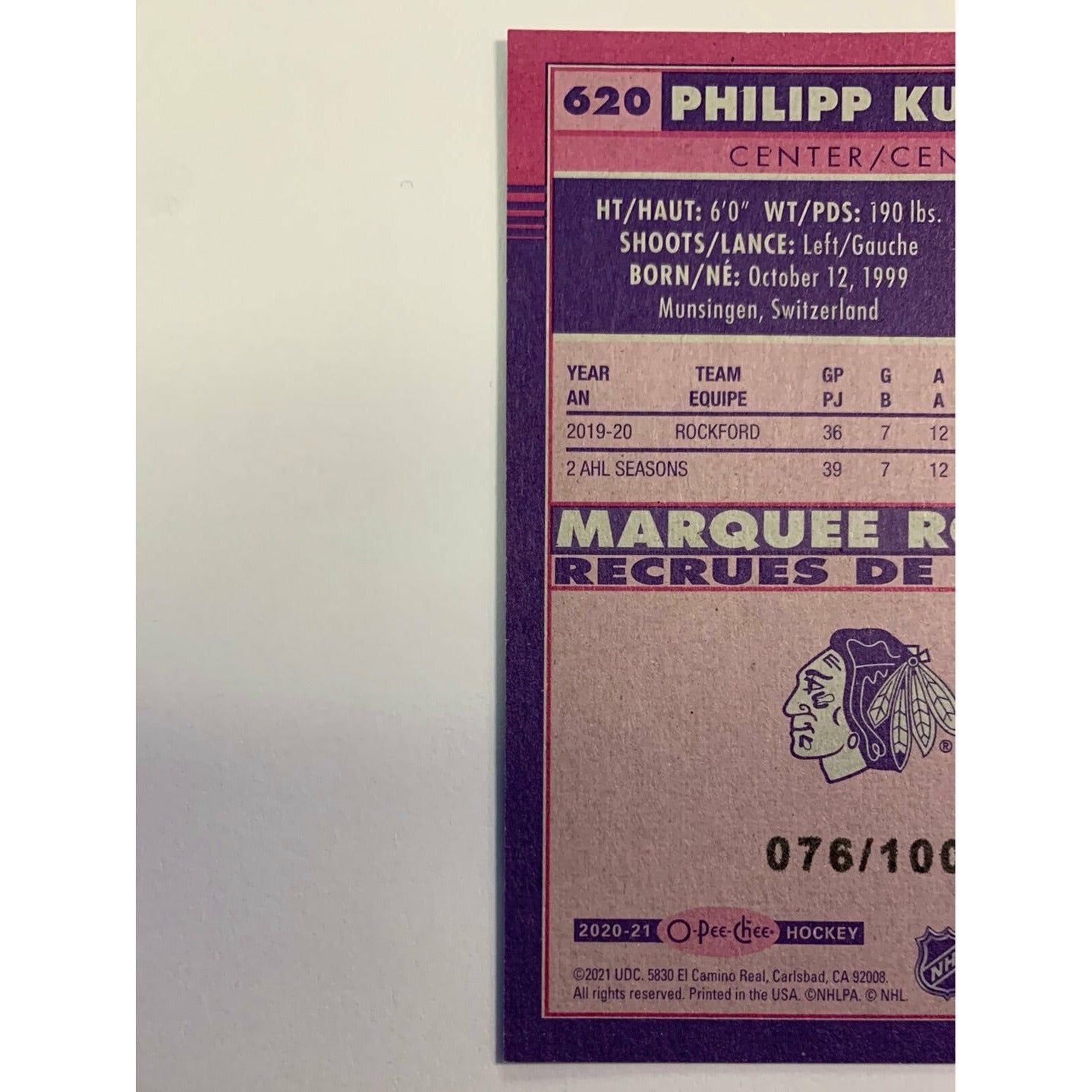 2021-22 O-Pee-Chee Phillip Kurashev Black Border Marquee Rookies /100 | Local Legends Cards & Collectibles