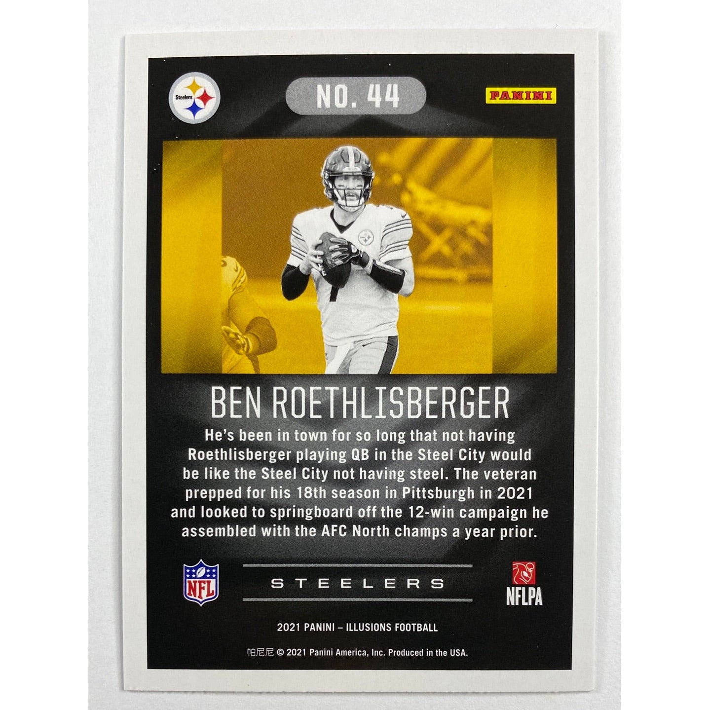 2021 Illusions Ben Roethlisberger Emerald | Local Legends Cards & Collectibles