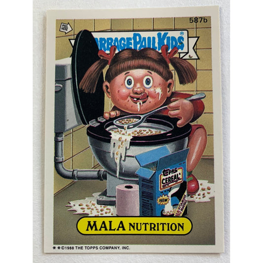 1988 Topps Garbage Pail Kids Mala Nutrition Non-Die Cut