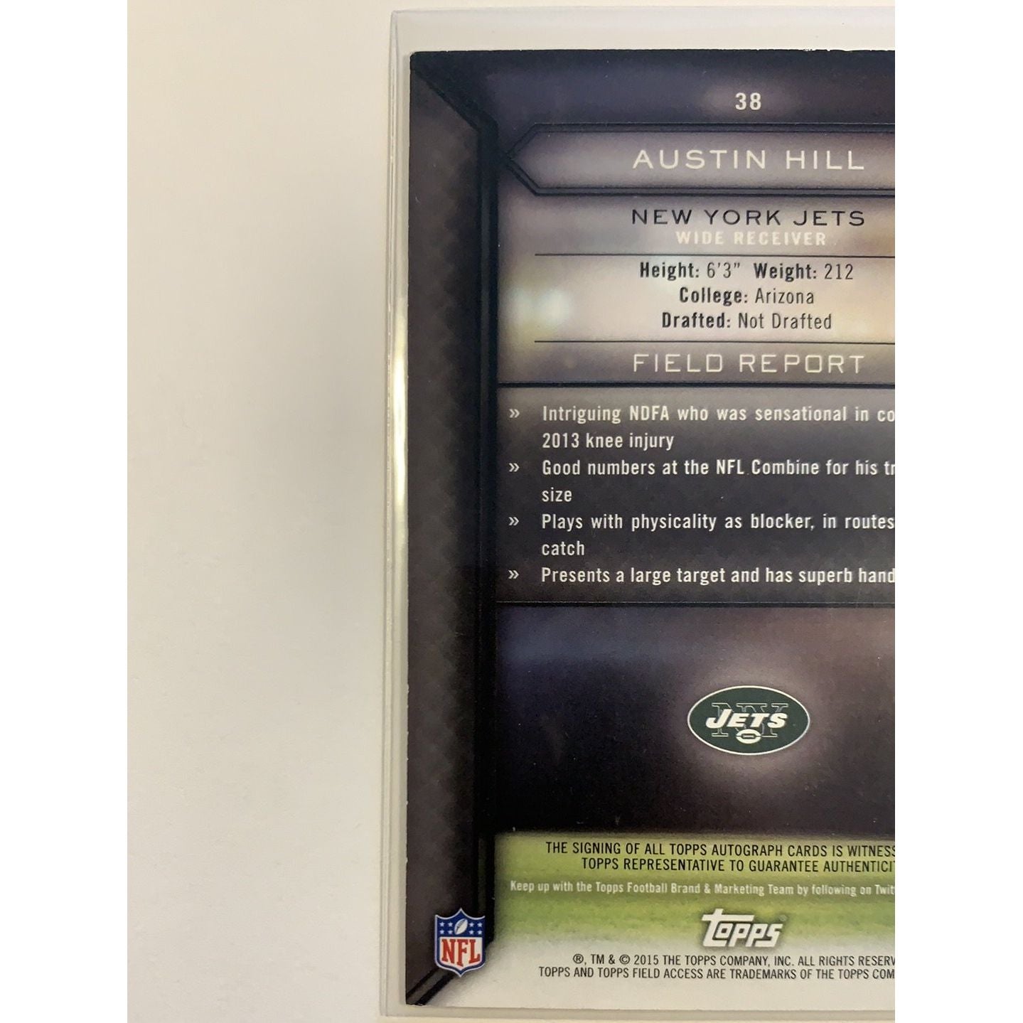 2015 Topps Field Access Austin Hill Auto RC | Local Legends Cards & Collectibles