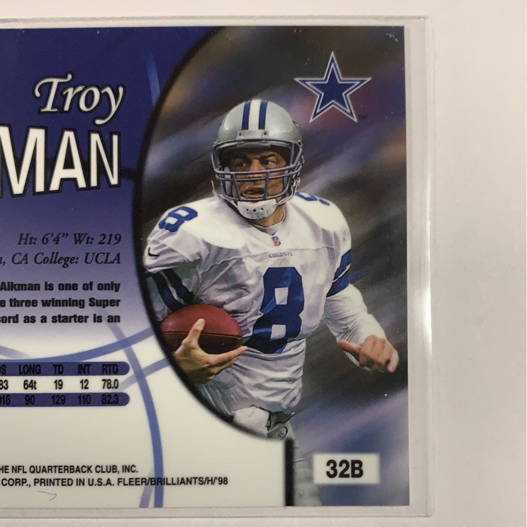 1998 Fleer Brilliants Troy Aikman 32b Local Legends Cards & Collectibles