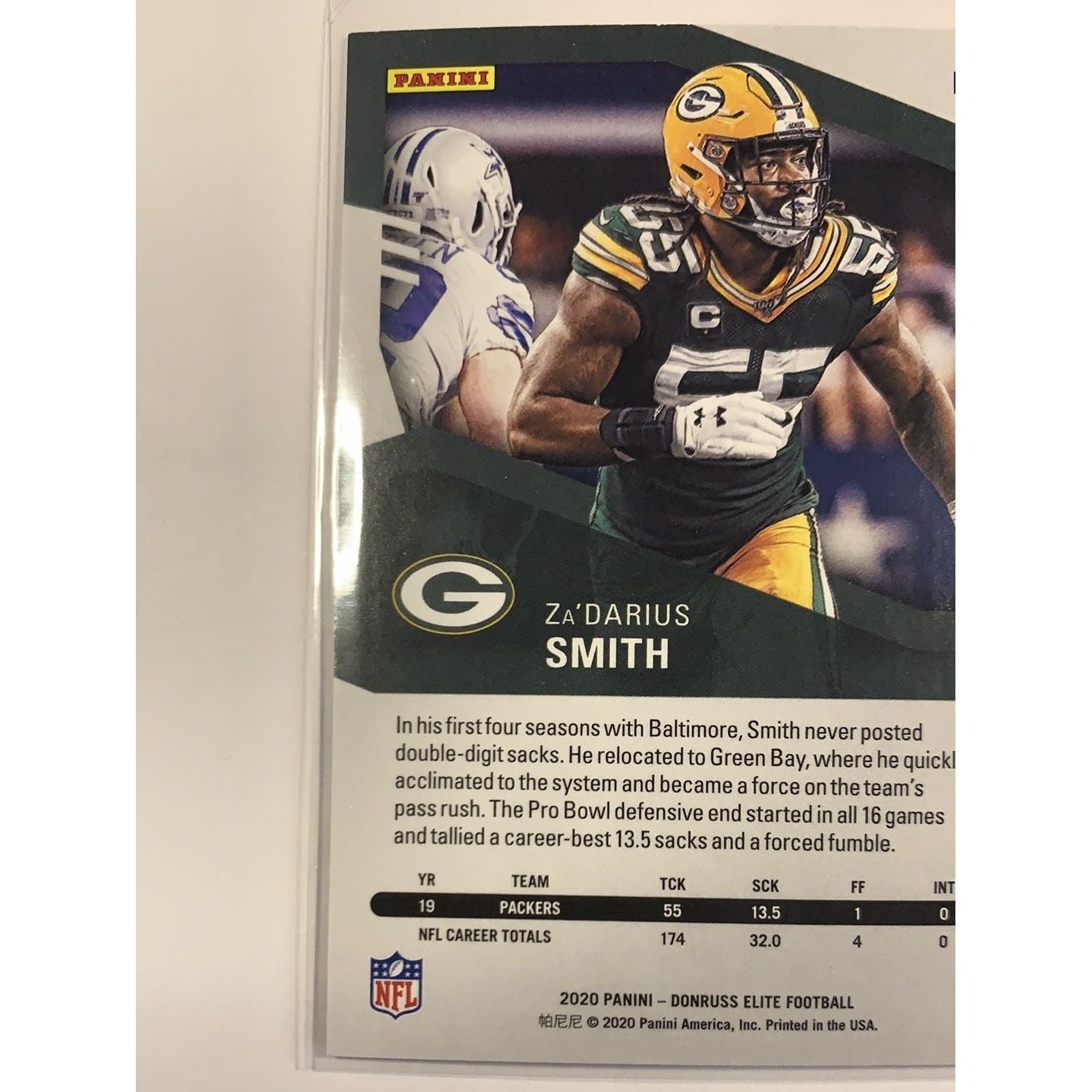 2020 Donruss Elite ZaDarius Smith Pink Parallel Local Legends Cards & Collectibles