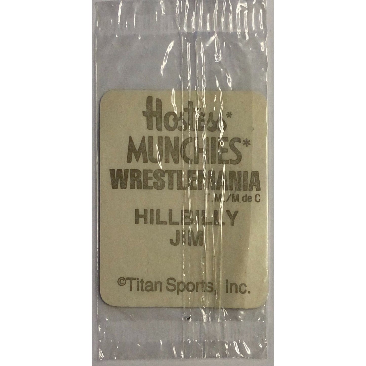 1987 Titan Sports Hostess Hillbilly Jim WWE Wrestlemania | Local Legends Cards & Collectibles