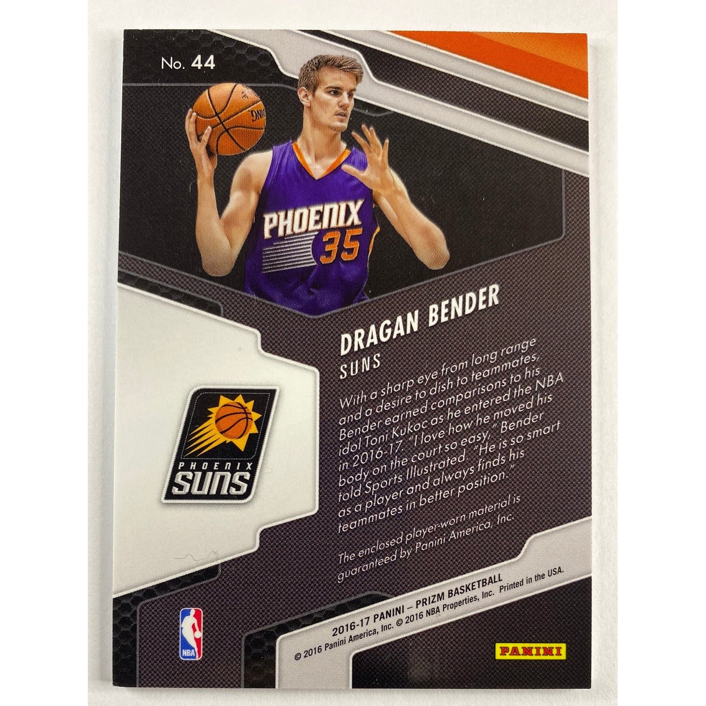 2016-17 Prizm Dragan Bender Rookie Patch | Local Legends Cards & Collectibles