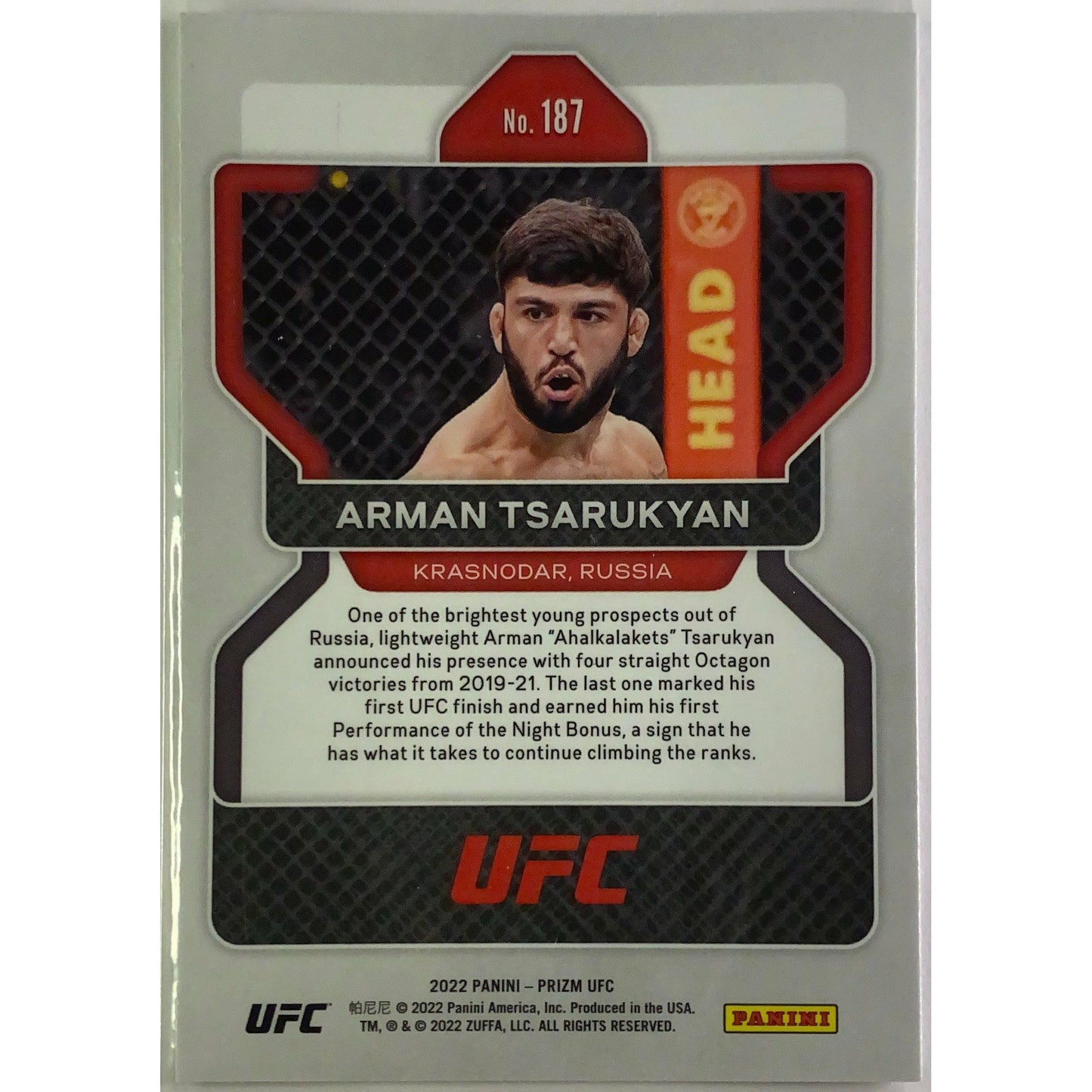 2022 Panini Prizm Arman Tsarukyan RC