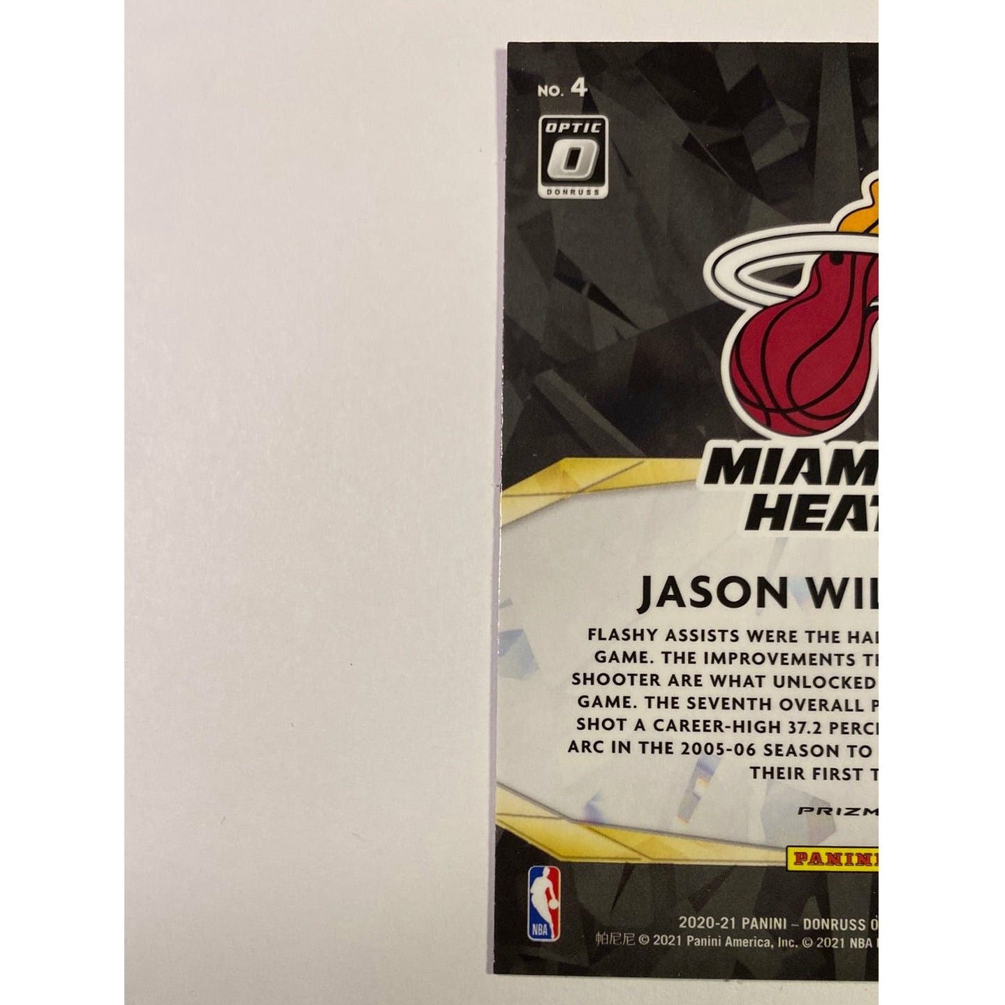 2020-21 Donruss Optic Jason Williams Winner Stays Silver Holo Prizm