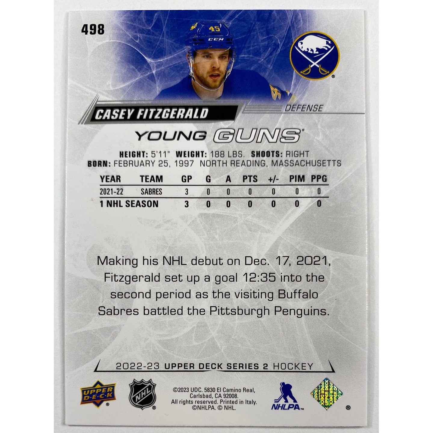 2022-23 Series 2 Casey Fitzgerald Young Guns