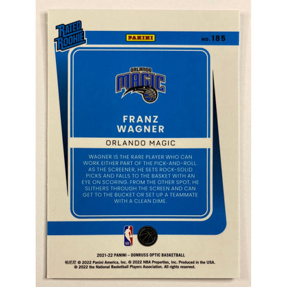 2021-22 Donruss Optic Franz Wagner Rated Rookie