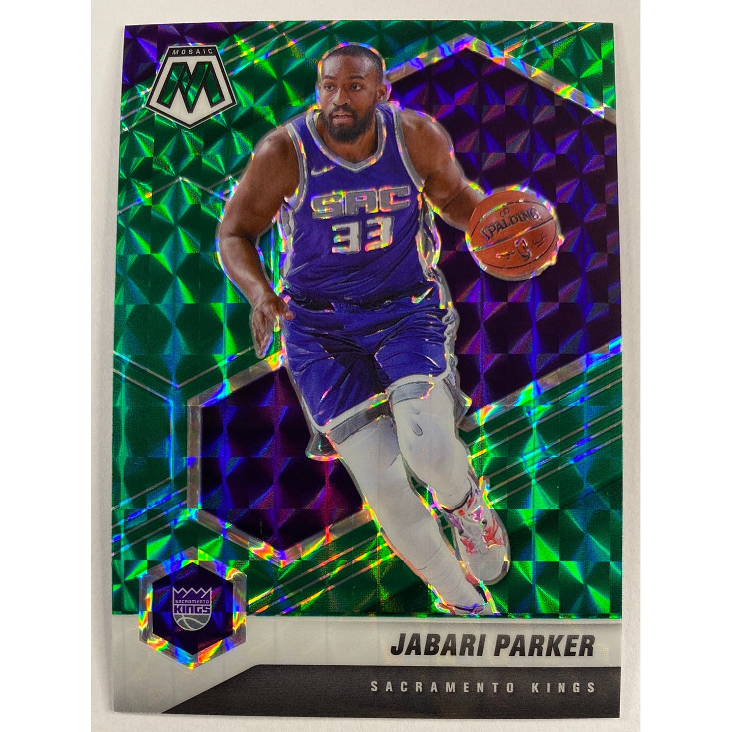 2020-21 Mosaic Jabari Parker Green Mosaic Prizm