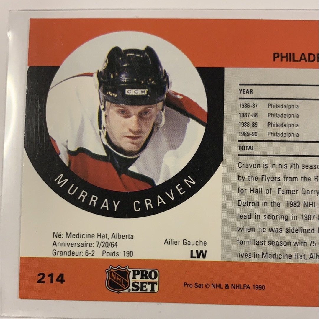 1990 Pro Set Murray Craven In Person Auto | Local Legends Cards & Collectibles