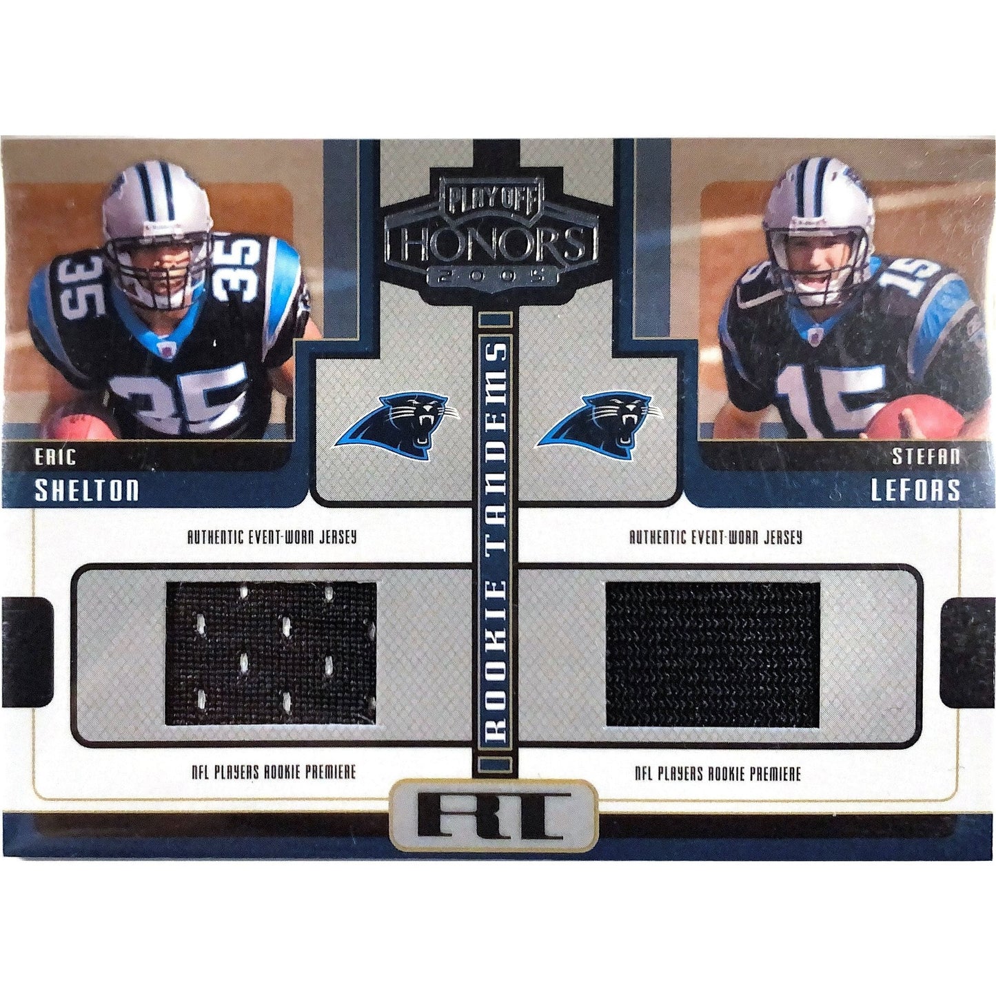 2005 Donruss Playoff Honors 2005 Eric Shelton Stefan Lefors Dual Jersey Patch Local Legends Cards & Collectibles