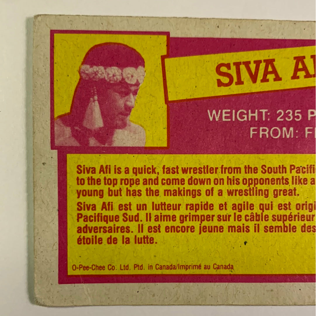 1985 Titan Sports Siva Afi | Local Legends Cards & Collectibles
