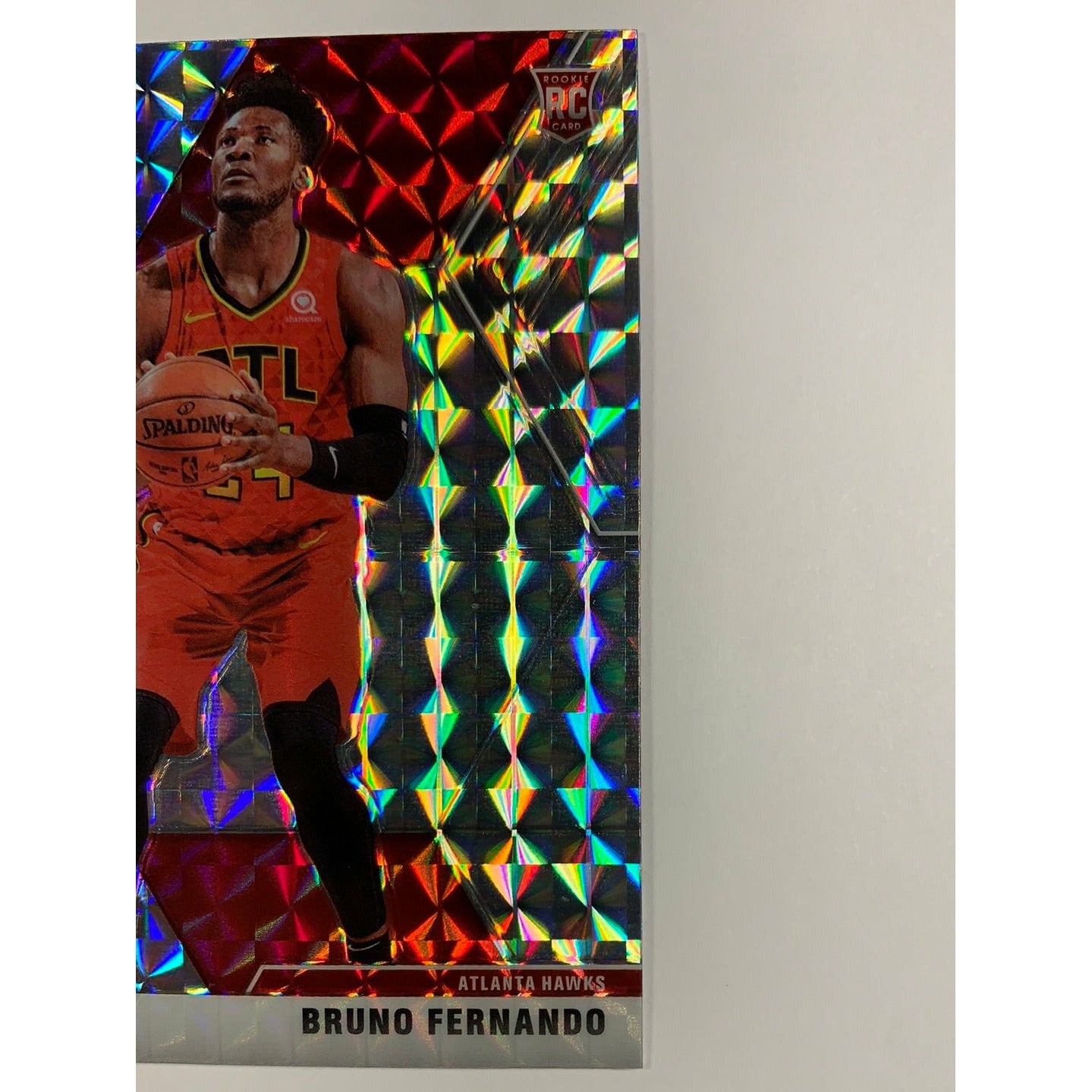 2019-20 Mosaic Bruno Fernando Silver Mosaic Prizm Rookie Card