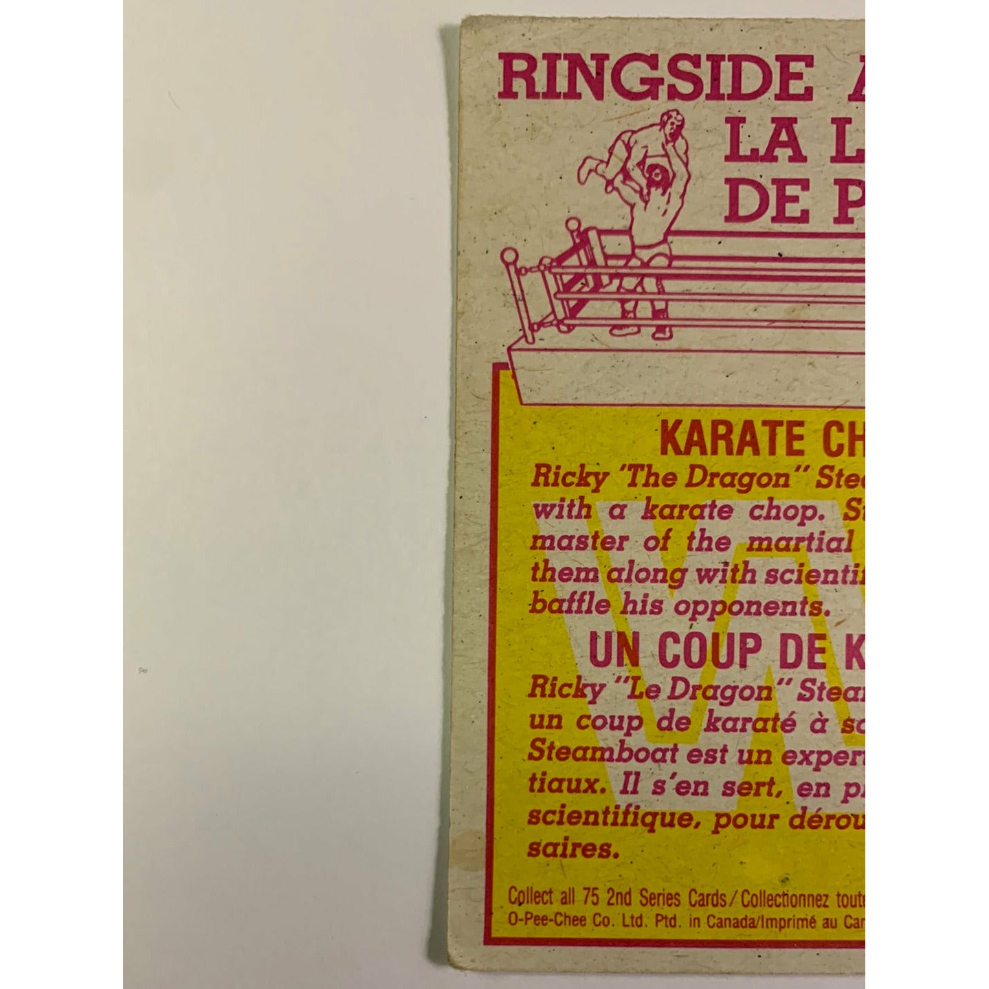 1985 Titan Sports Karate Chop | Local Legends Cards & Collectibles