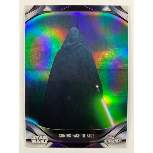 Topps Chrome The Mandalorian Coming Face to Face Refractor