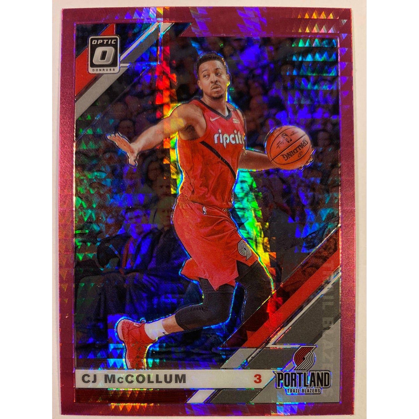 2019-20 Donruss Optic CJ McCollum Pink Hyper Prizm Local Legends Cards & Collectibles