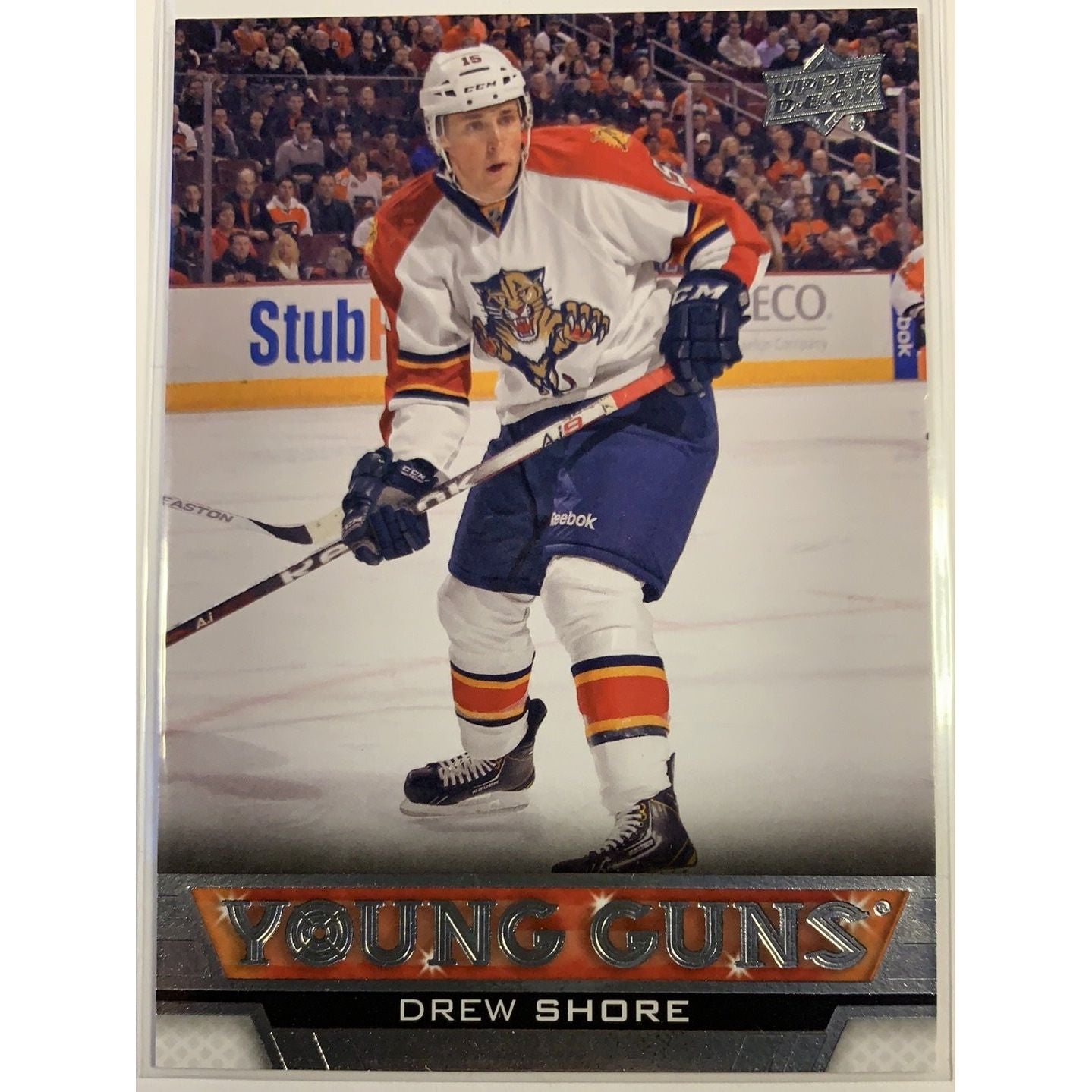 2013-14 Upper Deck Series 1 Drew Shore Young Guns | Local Legends Cards & Collectibles