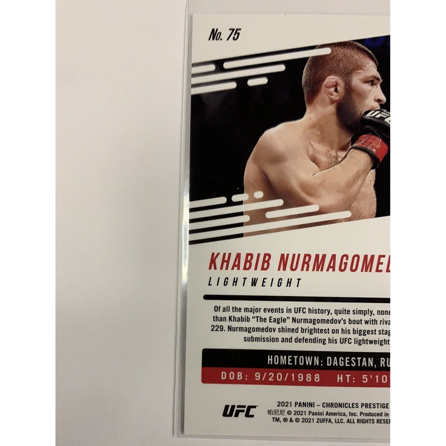 2021 Panini Chronicles Prestige Khabib Nurmagomedov | Local Legends Cards & Collectibles
