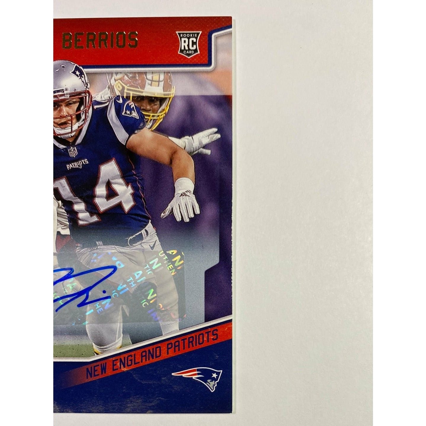 2018 Playoff Braxton Berrios Rookie Auto